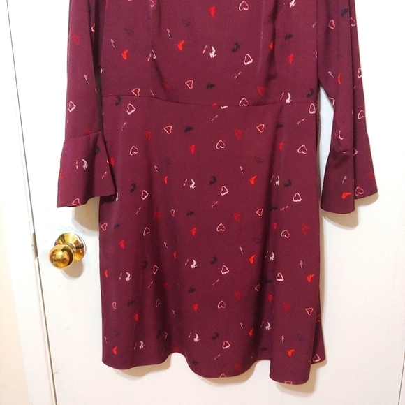 RW & Co Burgundy Midi Dress - Picture 3 of 10